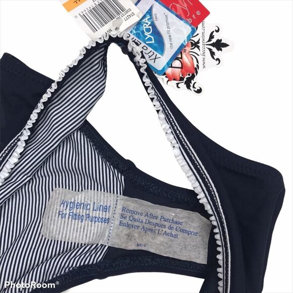 Becca Swimwear Bikini Bottom Navy Blue Size Small - Picture 5 of 6